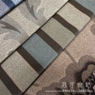 Printed Velour Two-Tone Color Fabric for Sofa and Cushion Covers